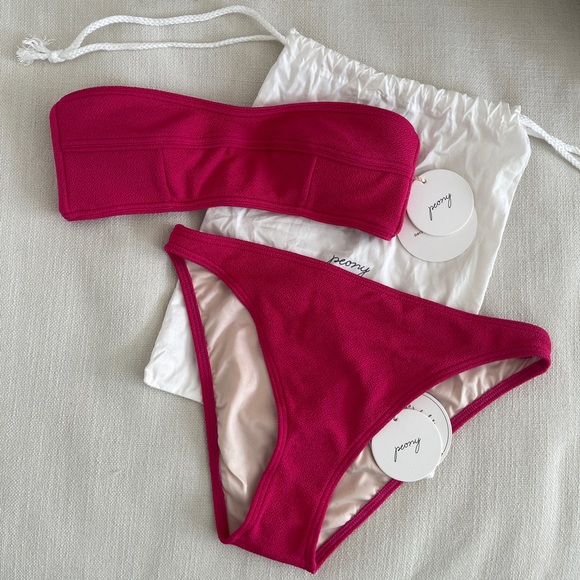 Peony Swim Nwt Peony Swimwear Strapless Bikini Poshmark
